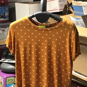 Cotton Brand T-Shirt Orange with White dots